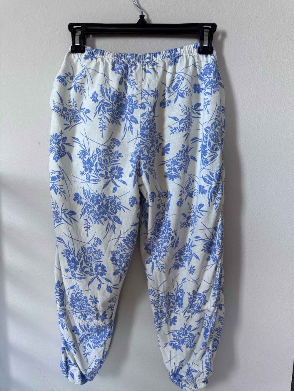 Paisley Lane blue floral 2pc Crop Top & Harem Pants Set Girls Size 8 - Picture 6 of 15